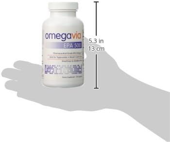 OmegaVia EPA 500 Omega-3 Fish Oil, 120 softgels