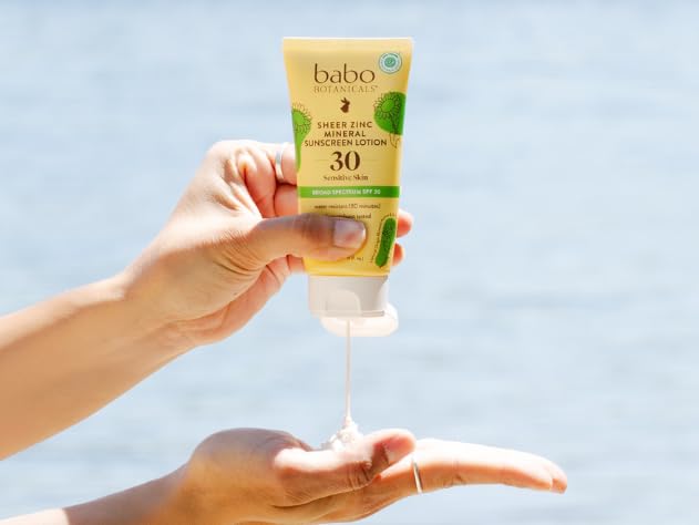Babo Botanicals Sheer Zinc Mineral Sunscreen Lotion SPF30 -3 fl oz