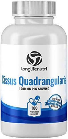 Cissus Quadrangularis Extract 180 Vegetarian Capsules