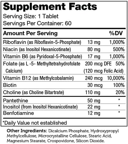 Zahler B Complex, Vitamin B Complex - 60 Tablets