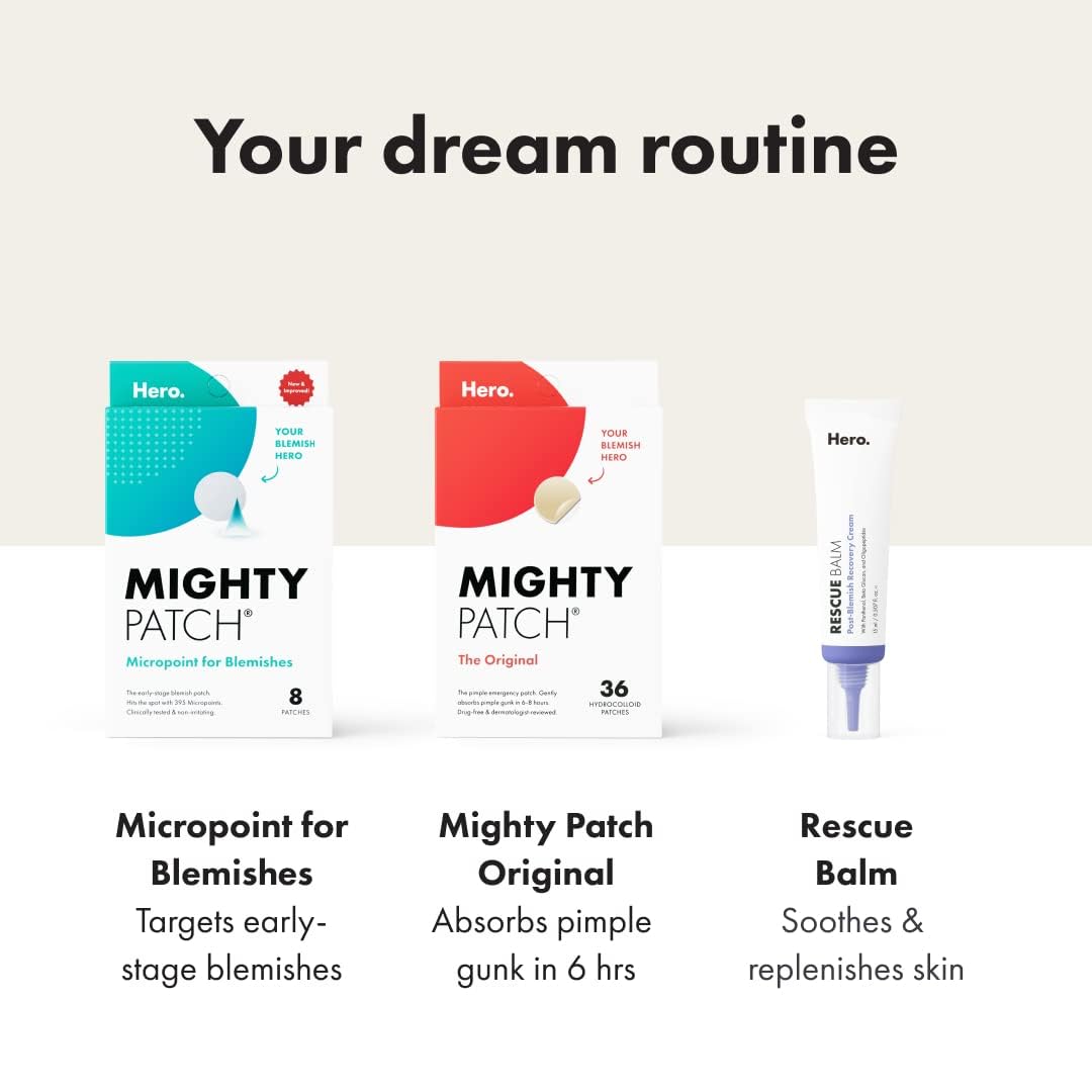 Mighty Patch Original - Hydrocolloid Acne Pimple Patch 36 Count