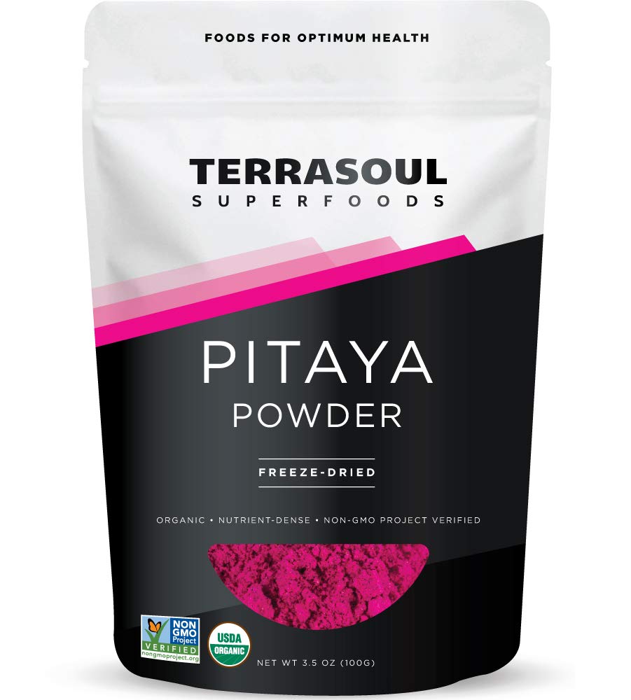 Terrasoul Superfoods Organic Freeze-Dried Pitaya Powder (Dragon Fruit)