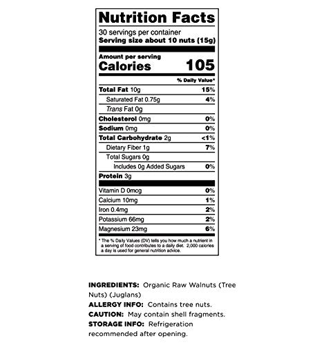 Terrasoul Superfoods Raw Organic Walnuts