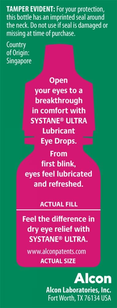 Systane Ultra Lubricant Eye Drops ,4ml