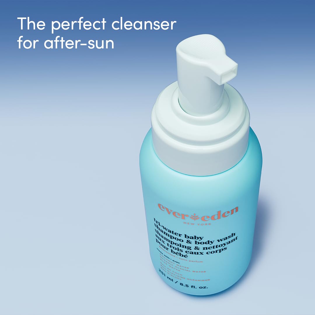 Evereden Tri-Water 2-in-1 Cooling Baby Shampoo and Body Wash