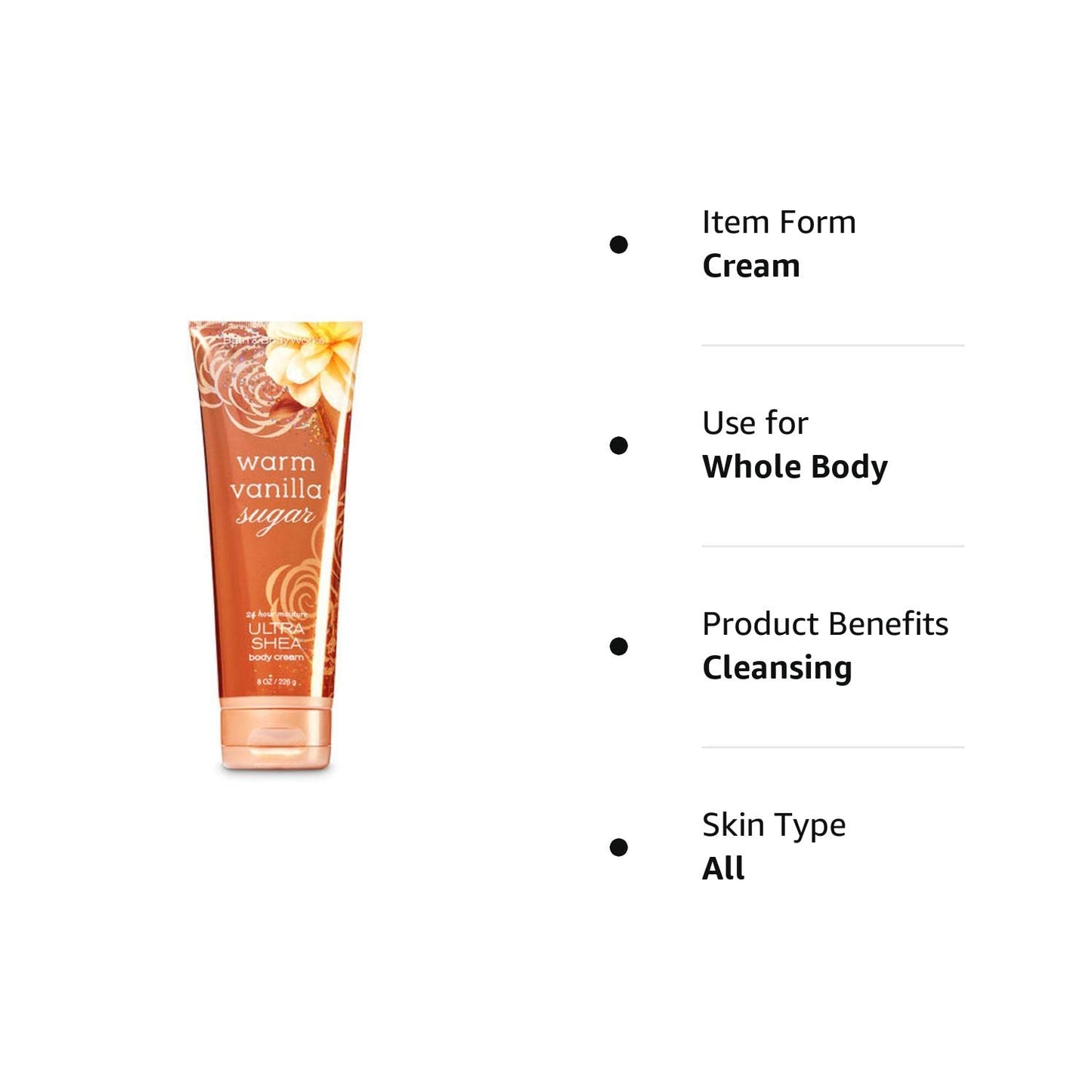 Bath & Body Works Warm Vanilla Sugar Body Cream