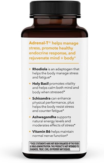 LifeSeasons - Adrenal-T - Adrenal Fatigue Support Supplement 60 Capsules