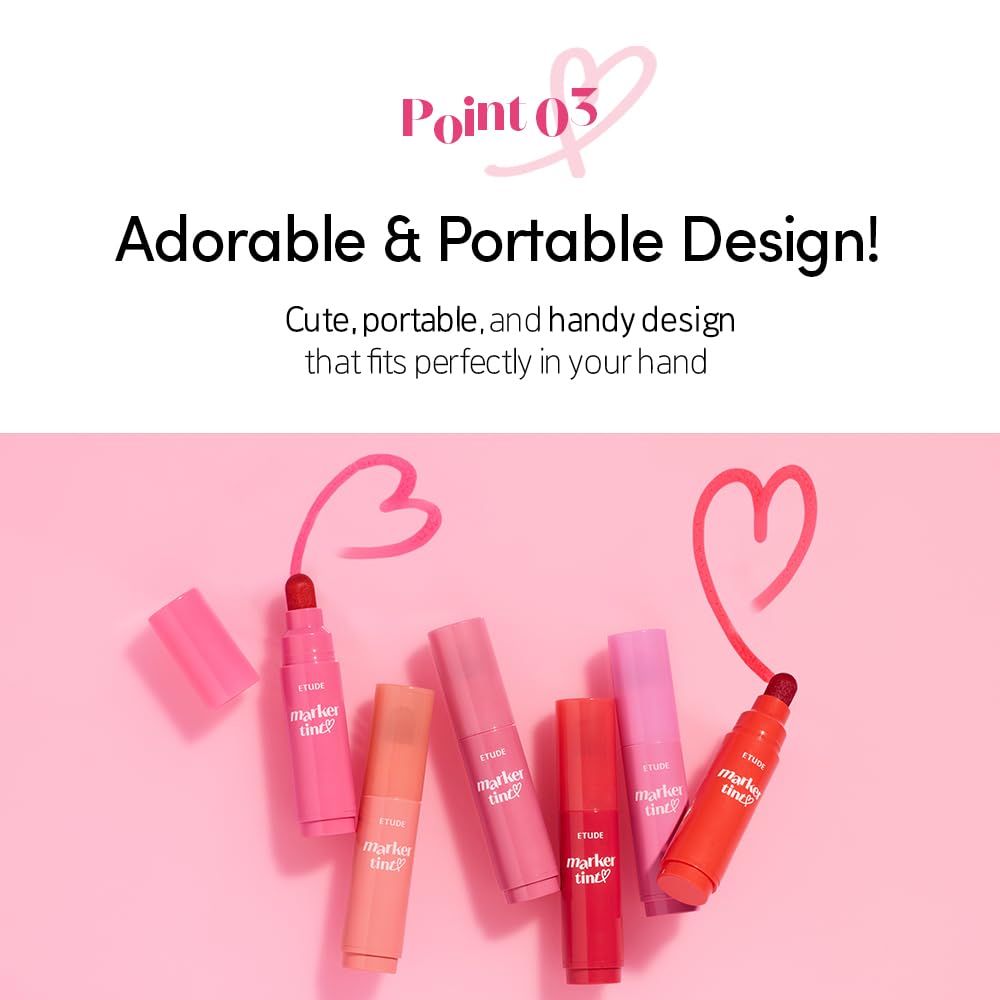 ETUDE Dear Darling Marker Tint #1 Raspberry Pop (5g)