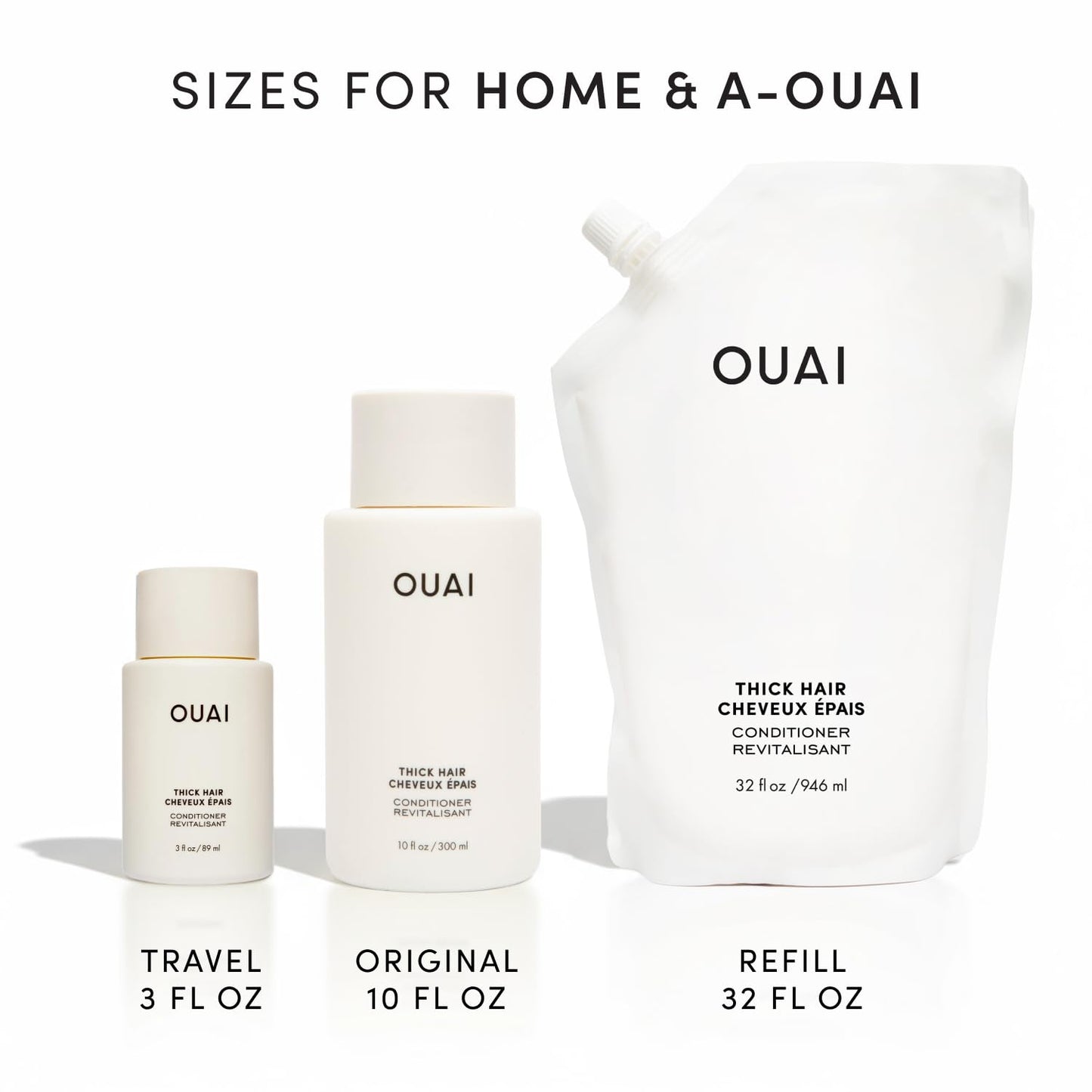 OUAI Thick Hair Conditioner Refill - 32 Oz