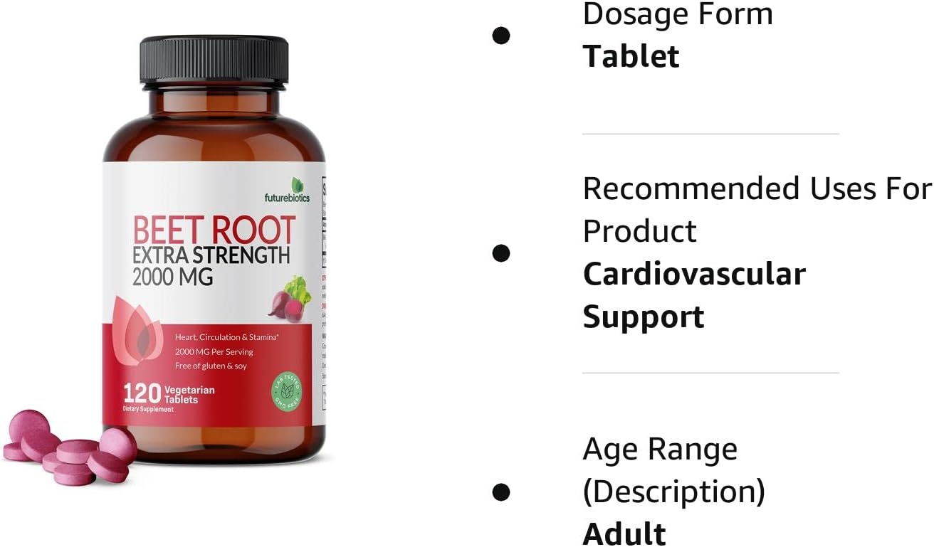 Futurebiotics Beet Root Extra Strength - 120 Vegetarian Tablets
