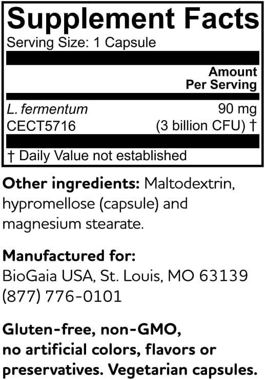 BioGaia Elactia Breastfeeding Probiotic Lactation Supplements 30 Count