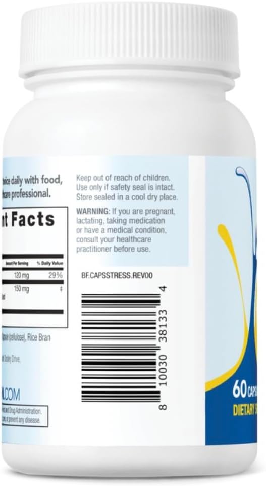 Bariatric Fusion Stress Support Vegan Supplement with Magnesium - 60 Capsules