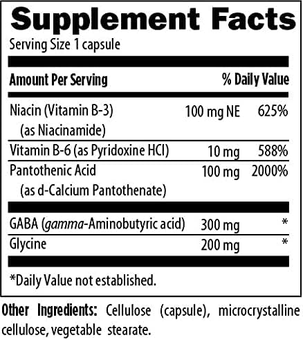 Designs for Health StressArrest - 300mg GABA with Glycine, 90 Capsules