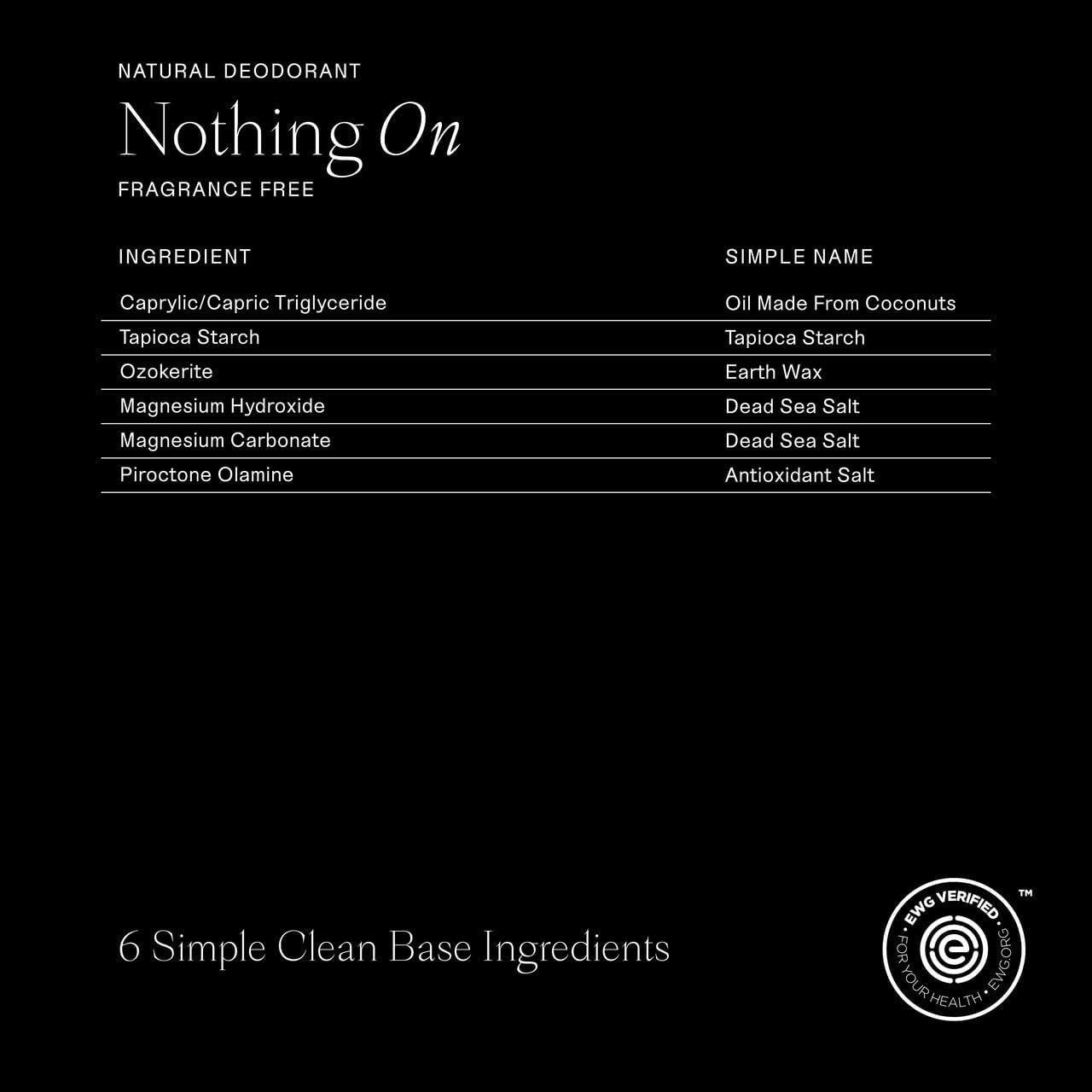 Each & Every Aluminum Free Deodorant Unscented Fragrance-Free, 2.5oz