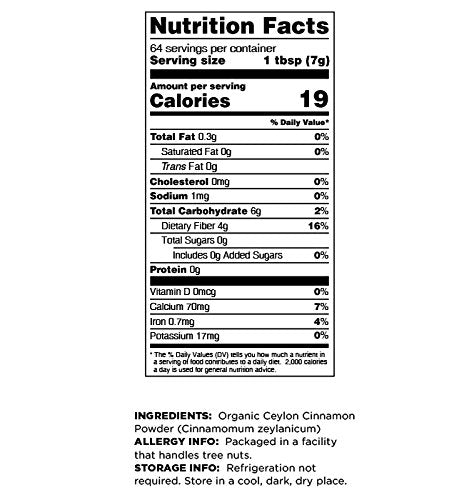 Terrasoul Superfoods Organic Ceylon Cinnamon Powder