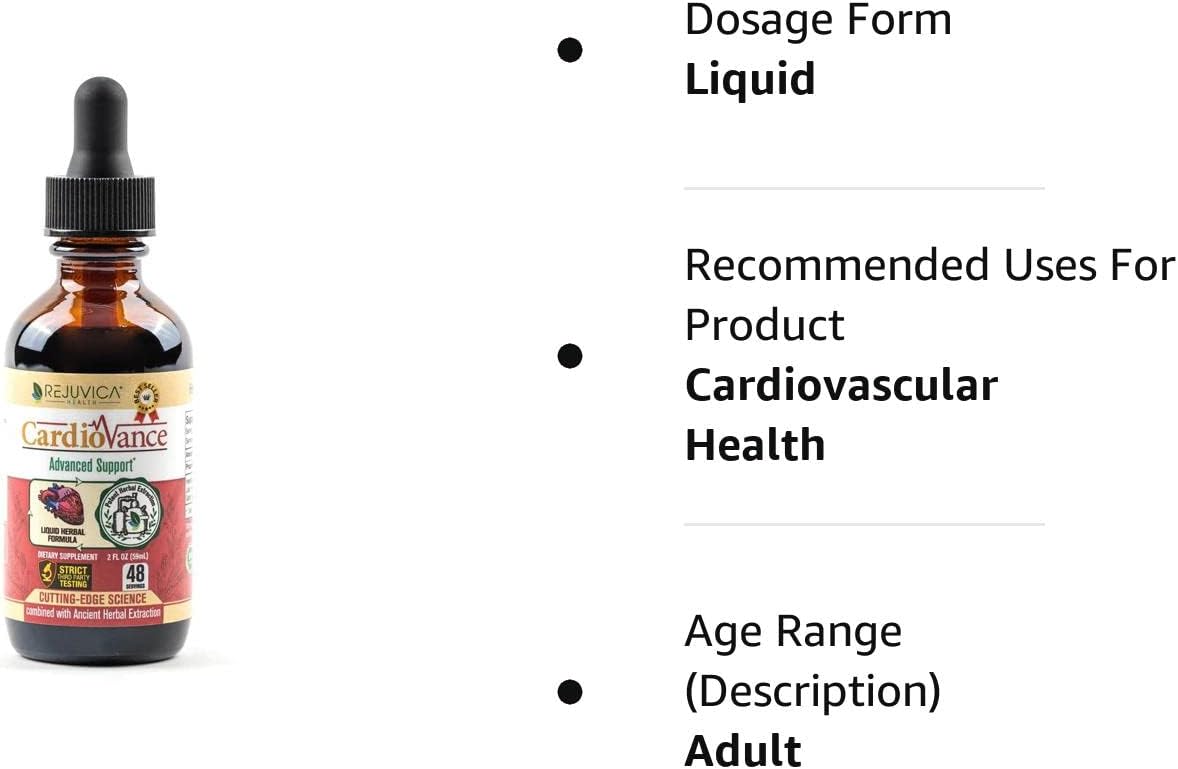 Rejuvica Health CardioVance - Heart Support Supplement