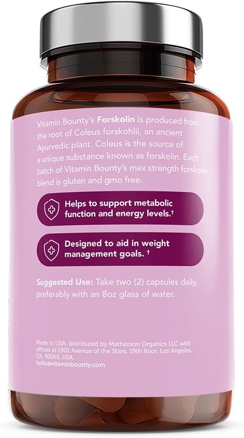 Vitamin Bounty Forskolin Max Strength 60 Capsules