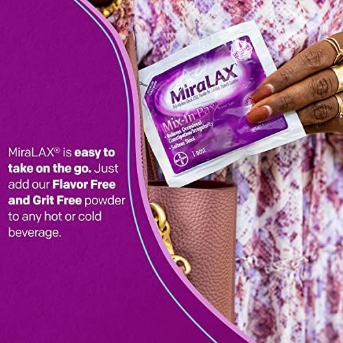 MiraLAX Gentle Constipation Relief Laxative Powder 10 Dose