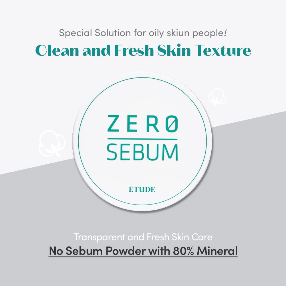 ETUDE Zero Sebum Drying Powder Duo Set 0.14 Ounce*2 (4g*2)