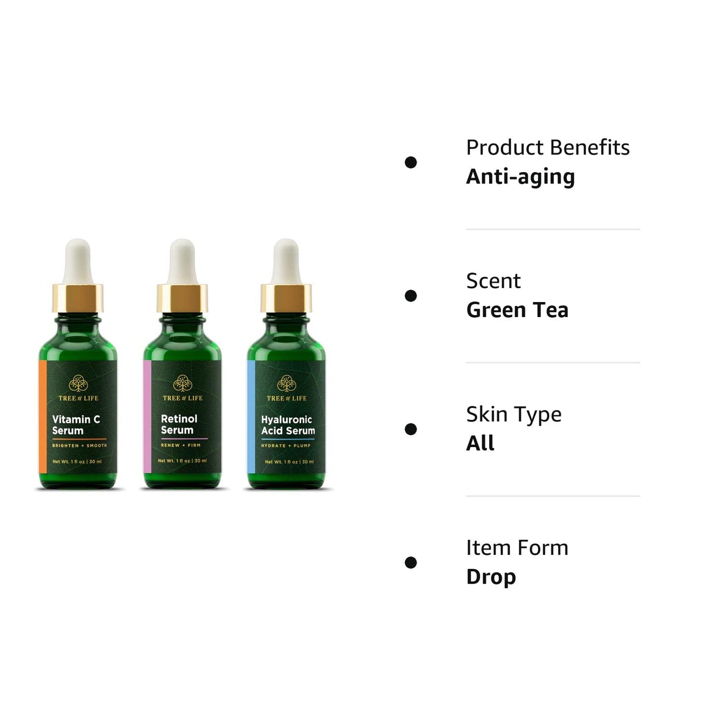 Tree of Life POWER TRIO for Brightening, Firming & Hydrating