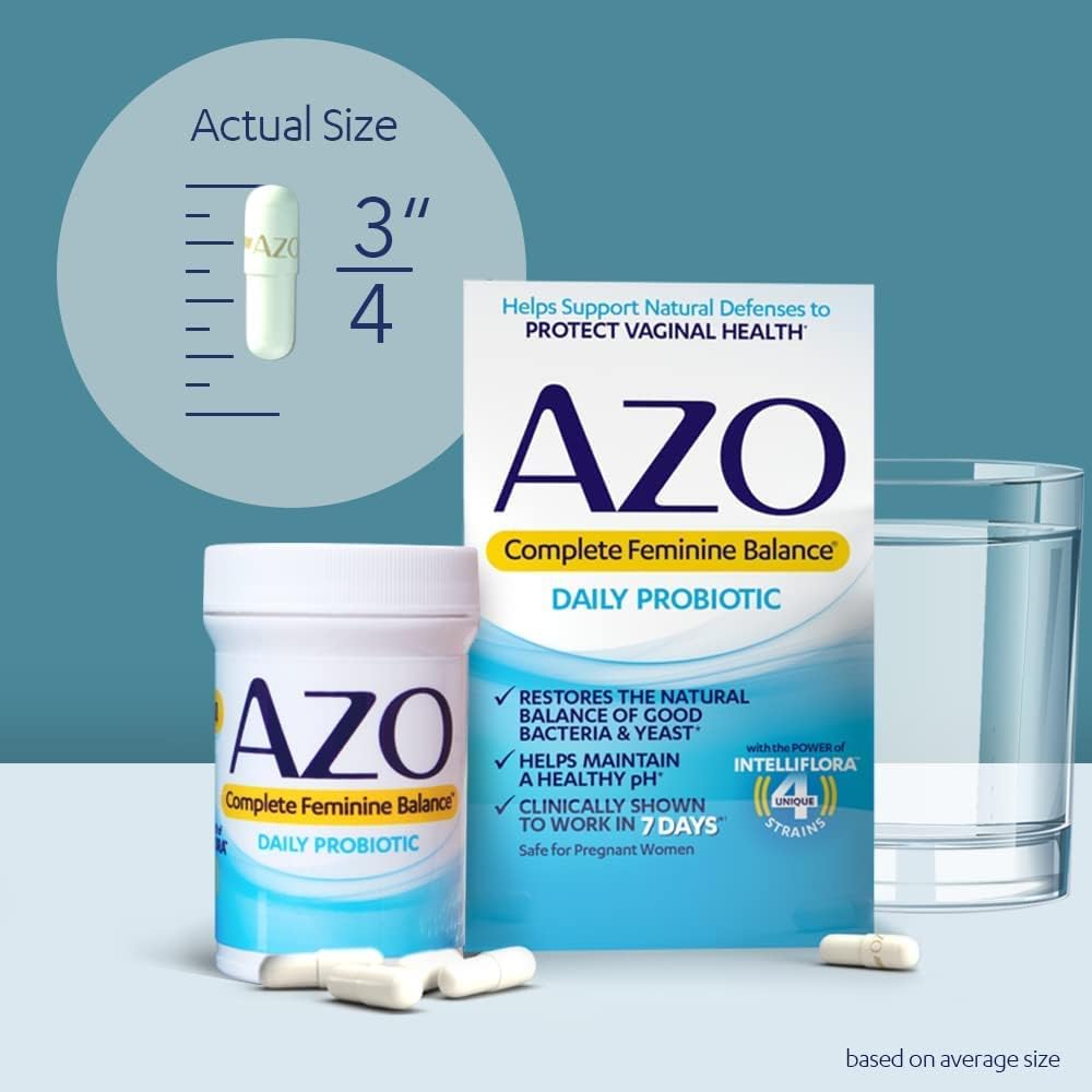 AZO Complete Feminine Balance Daily Probiotics for Women 30 Count