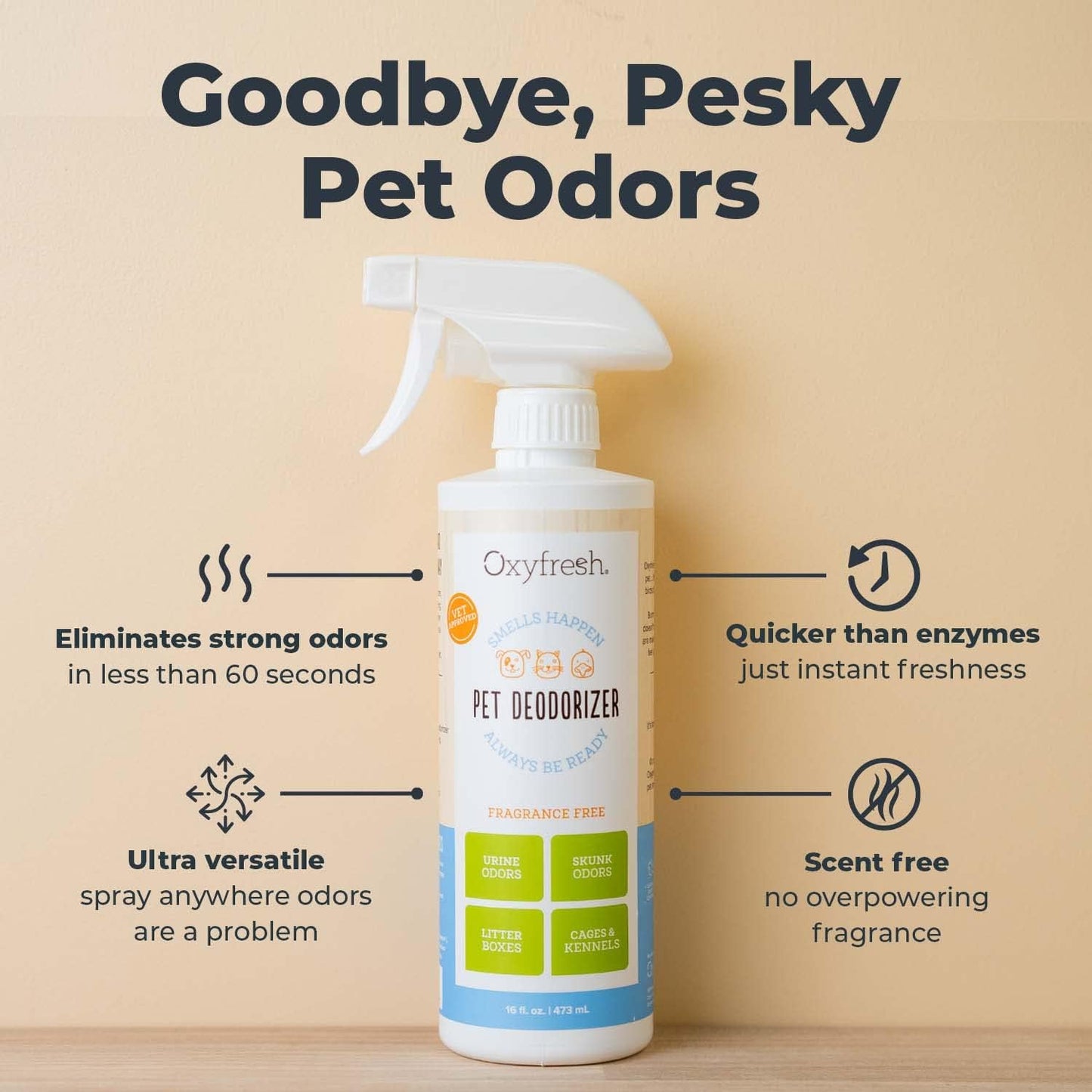 Oxyfresh Premium Pet Odor Eliminator 16 oz.