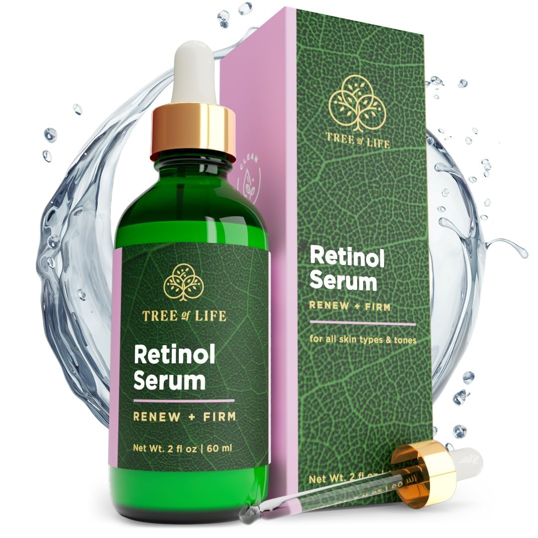 Tree of Life Retinol Serum for Face w/Hydrating Hyaluronic Acid