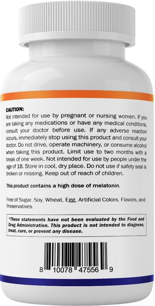 Vitamatic Melatonin 10 mg with Magnesium 200 mg - 120 Tablets