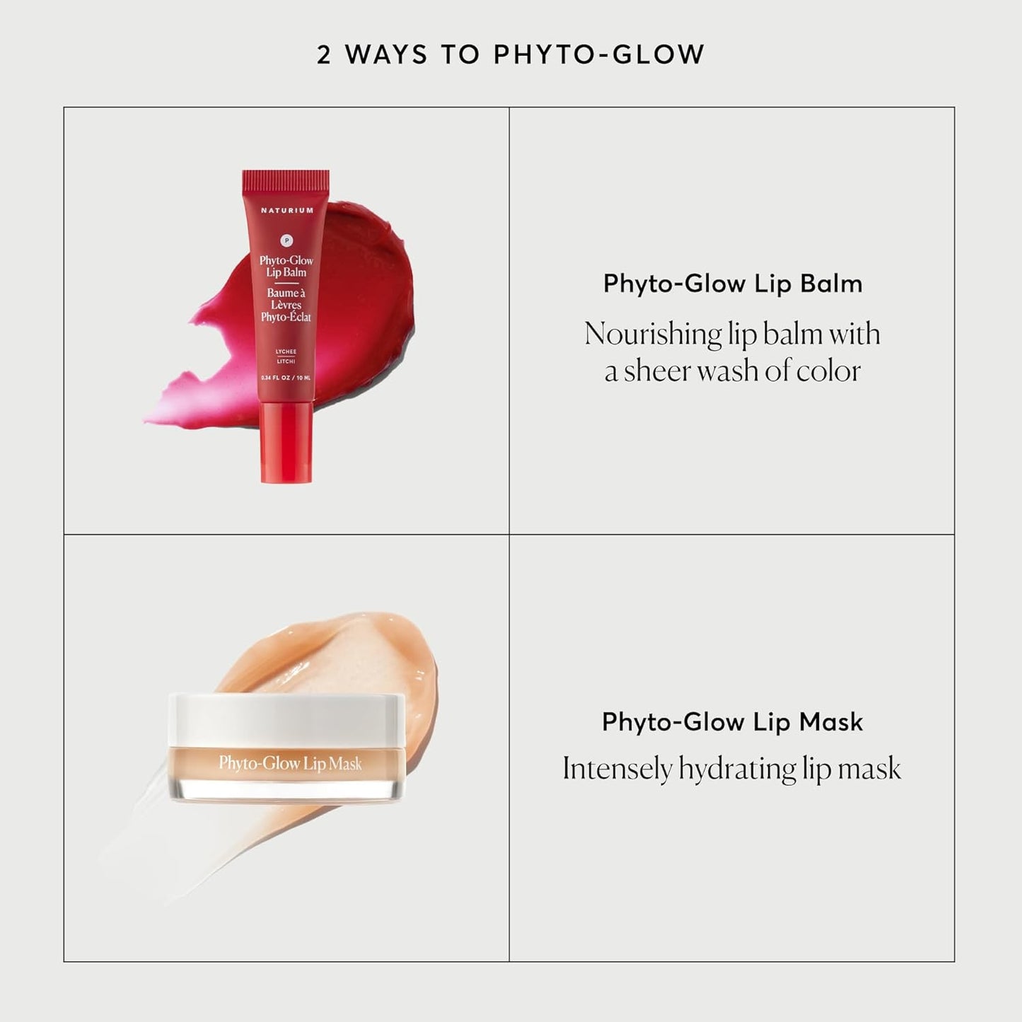 Naturium Phyto-Glow Lip Balm - 0.34 oz Lychee
