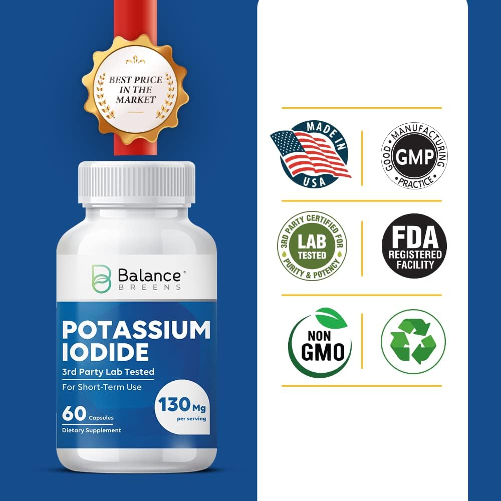 Balance Breens Potassium Iodide - 60 Capsules