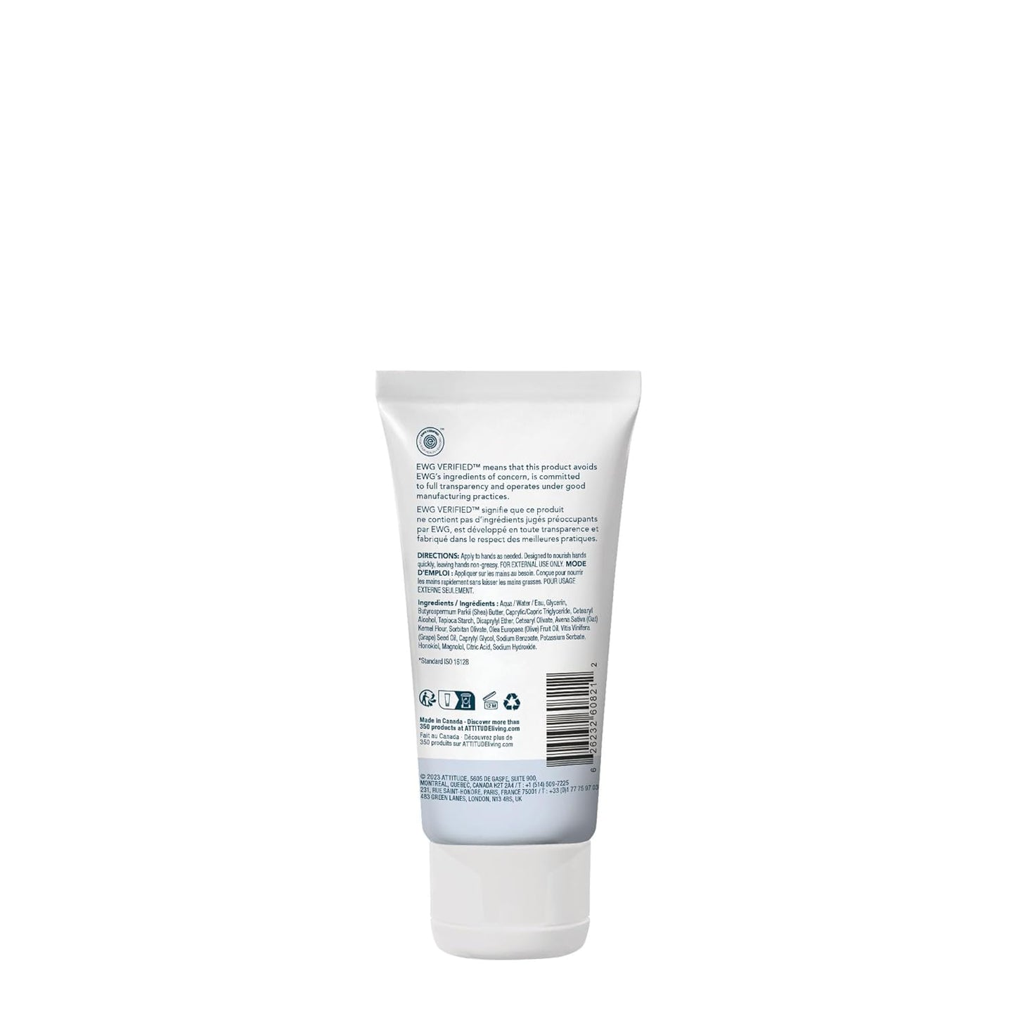 ATTITUDE Hand Cream for Sensitive Skin with Oat - 2.5 Fl Oz