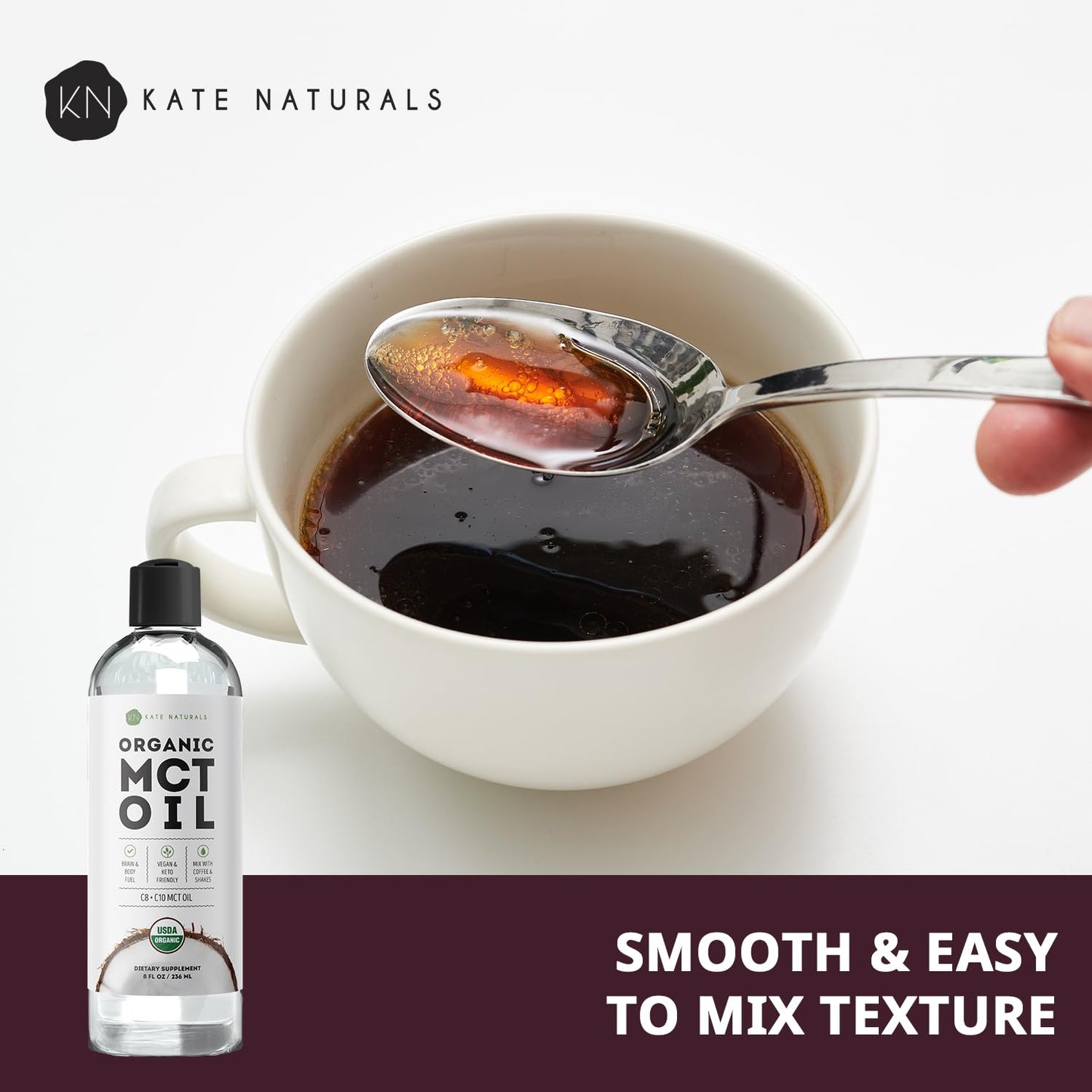 Kate Naturals MCT Oil for Coffee -8oz