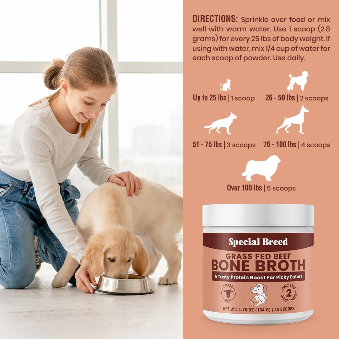 Bone Broth Powder for Dogs and Cats -4.75 oz