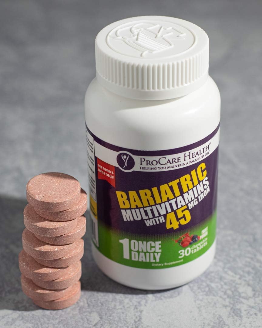 ProCare Health l Bariatric Multivitamin Chewable 45mg Fruit Punch 30 Count