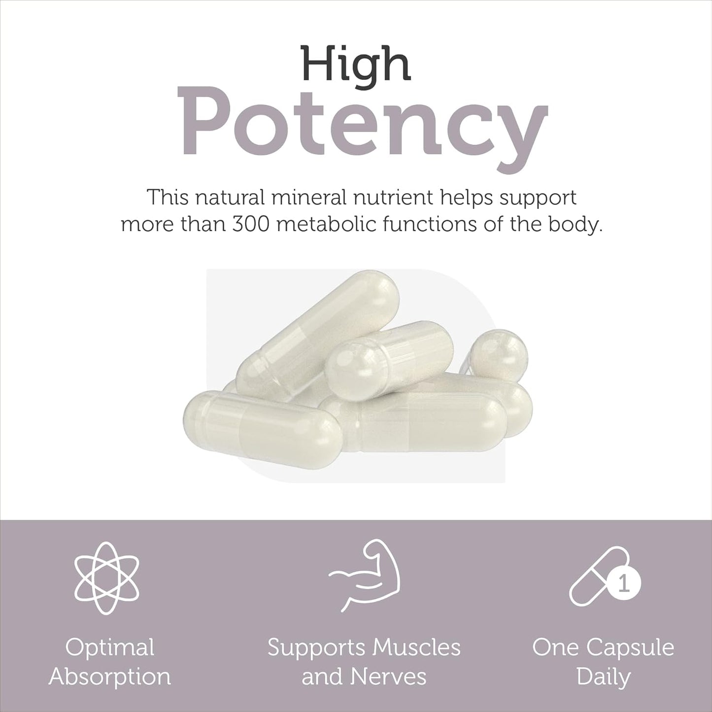 Zahler - Magnesium Supplement Capsules 200 mg (120 Count)