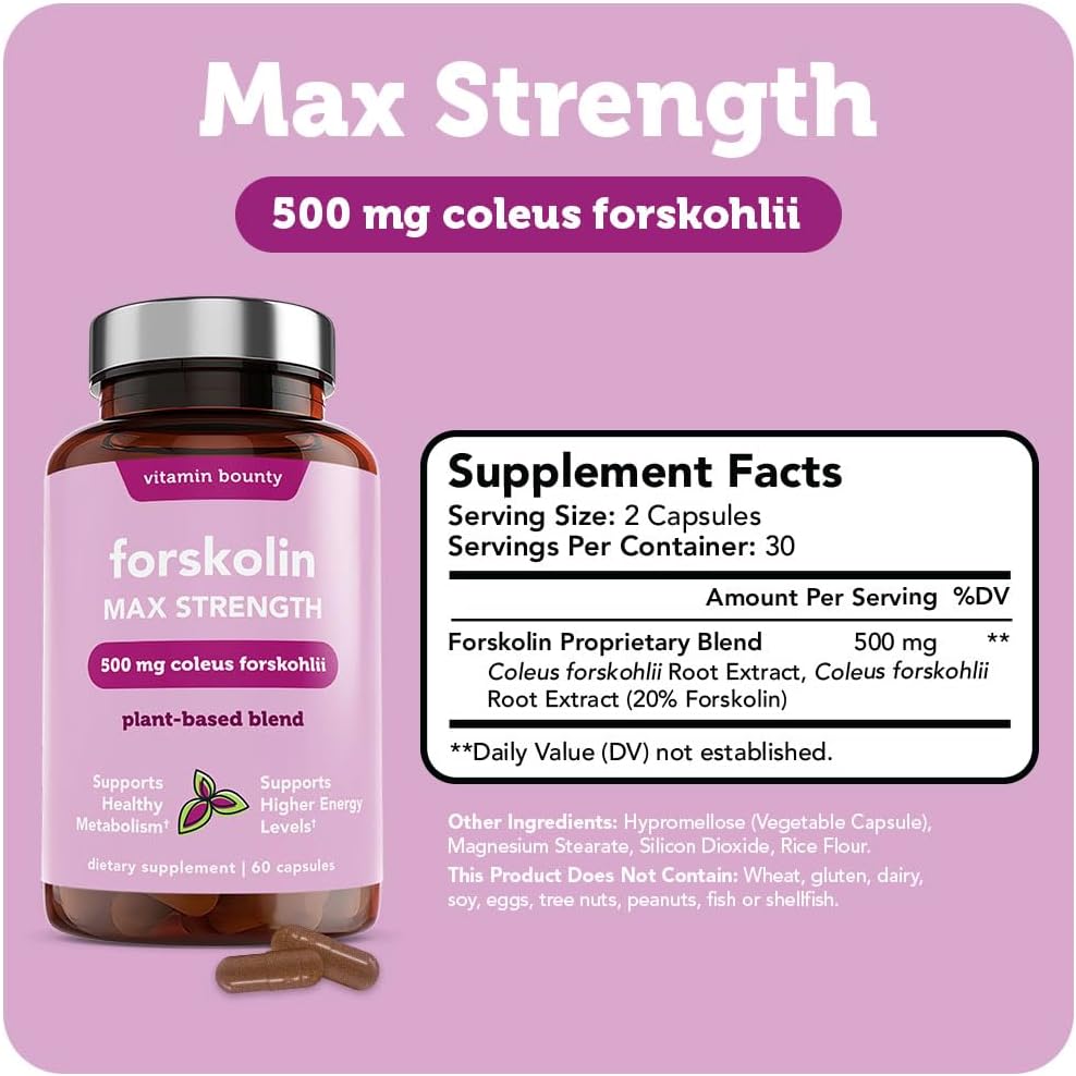 Vitamin Bounty Forskolin Max Strength 60 Capsules