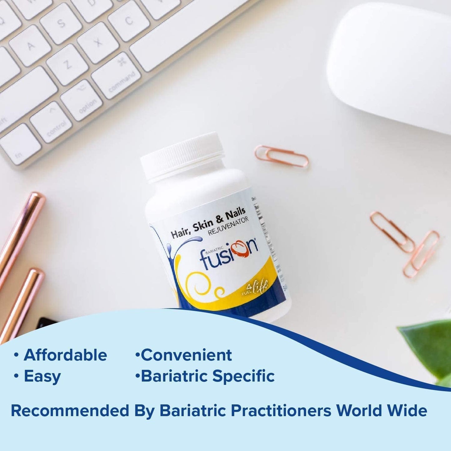 Bariatric Fusion ONE Per Day Bariatric Hair Skin and Nails Vitamins REJUVENATOR - 60 Capsules