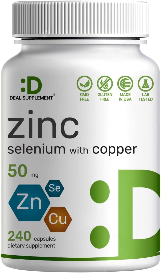 Zinc with Selenium with Copper, 240 Capsules