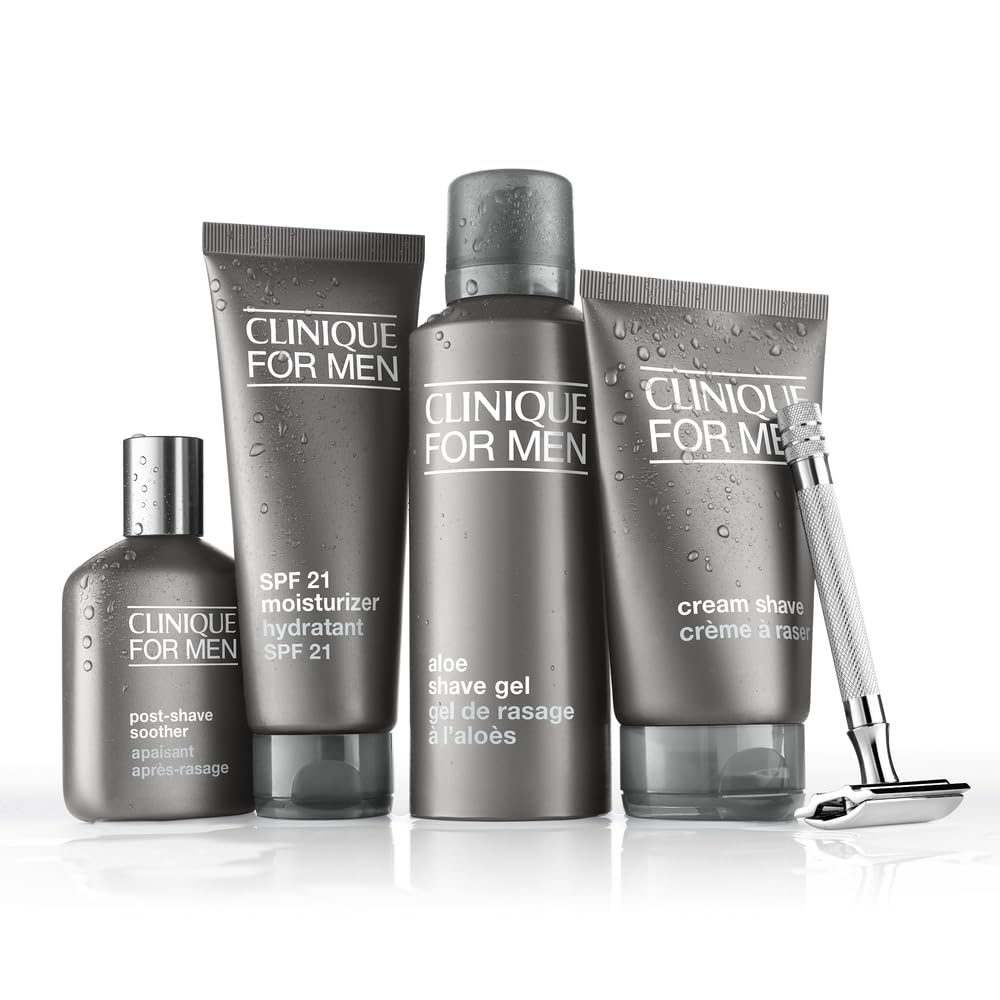 Clinique For Men Aloe Oil Free Shave Gel For Smooth, Close Shave, 4.2 Fl Oz
