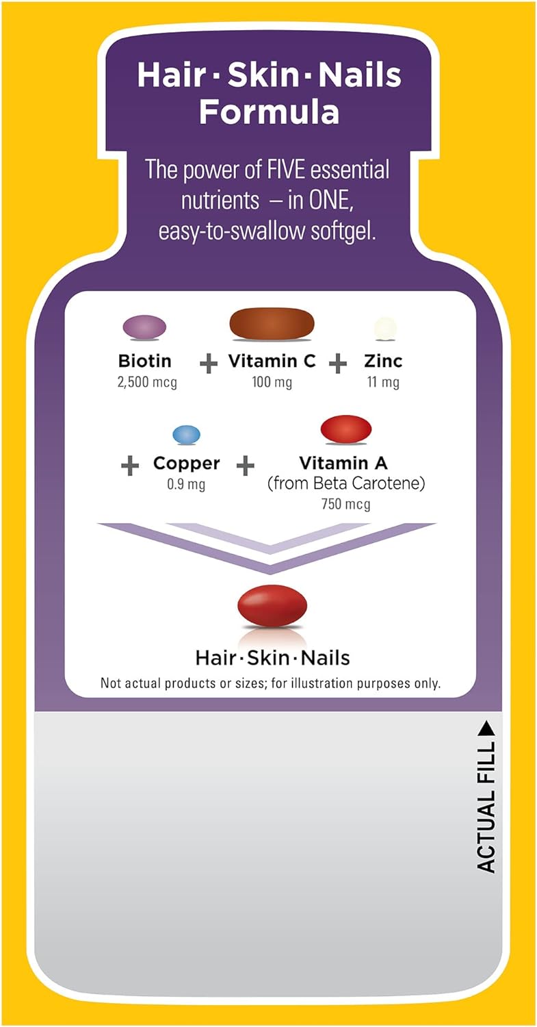 Nature Made Hair Skin and Nails 120 Softgels