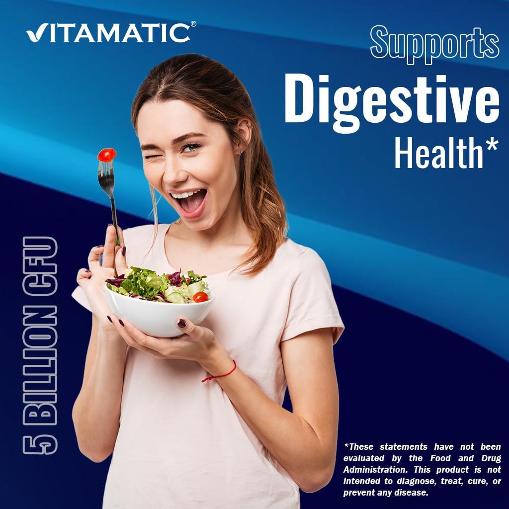 Vitamatic Bacillus Coagulans Shelf Stable Probiotic Supplement - 60 Vegetable Capsules
