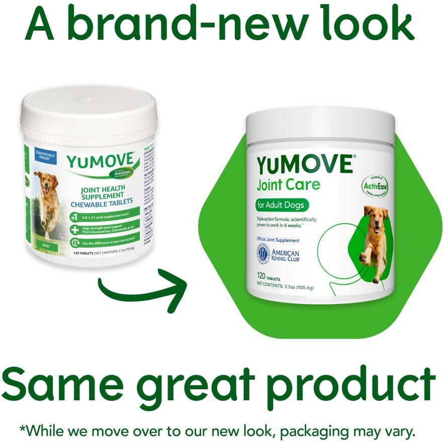 YuMOVE Adult Dog Tablets | Hip and Joint Supplement 120 Count