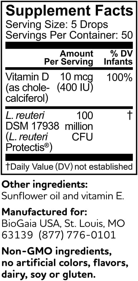 BioGaia Protectis Baby Probiotic Drops + Vitamin D,10 ml