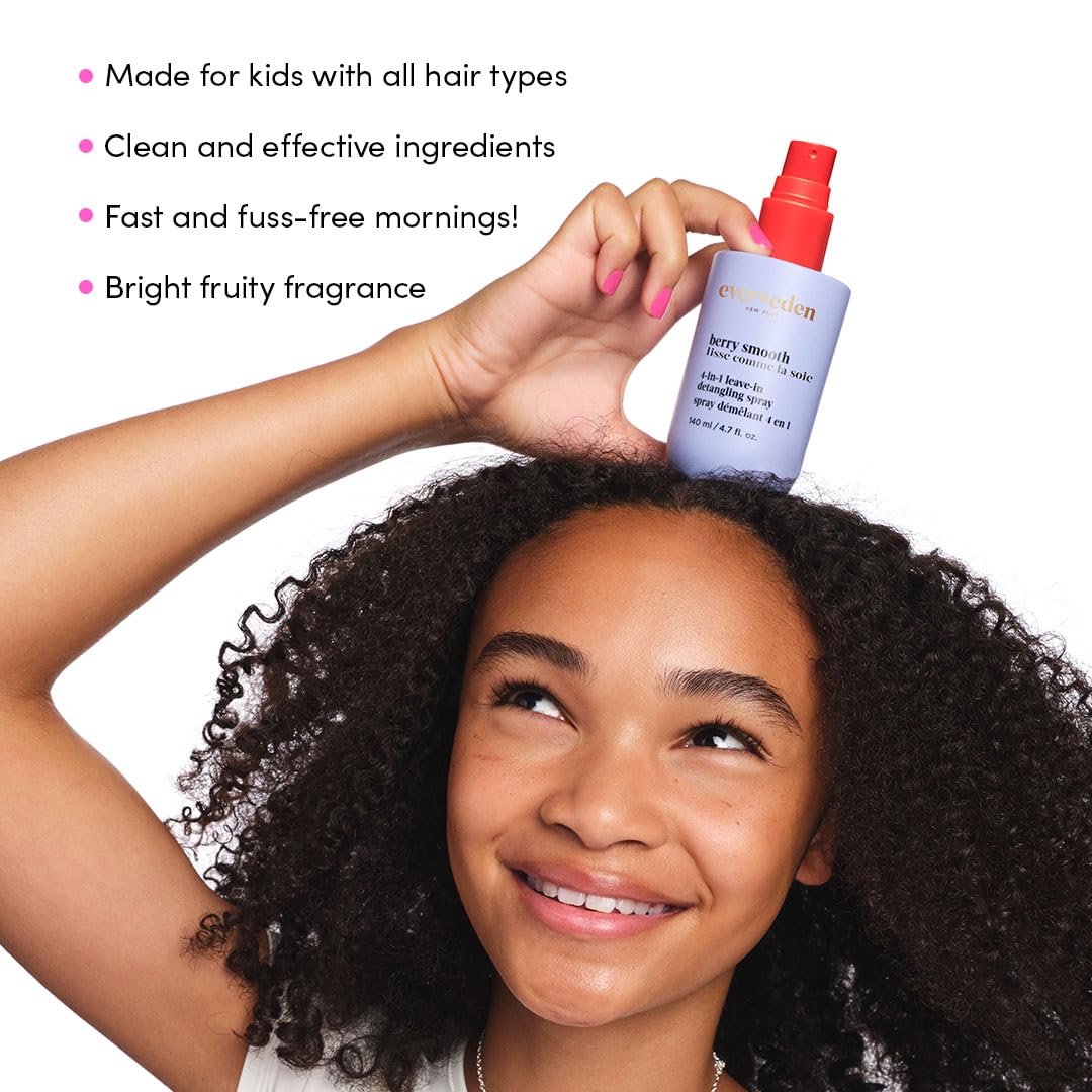Evereden Kids Detangler Spray: 4-in-1 Leave-In Hair Spray