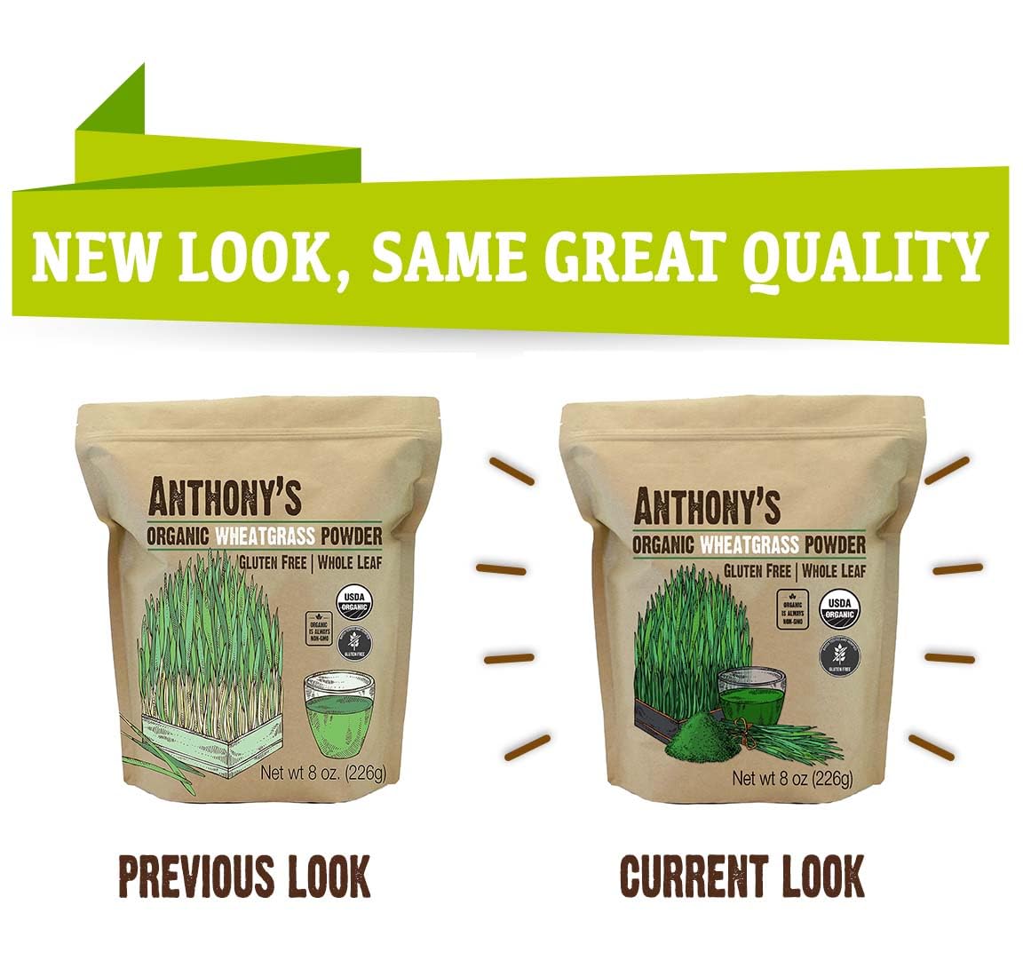 Anthony's Organic Wheatgrass Powder, 8 oz