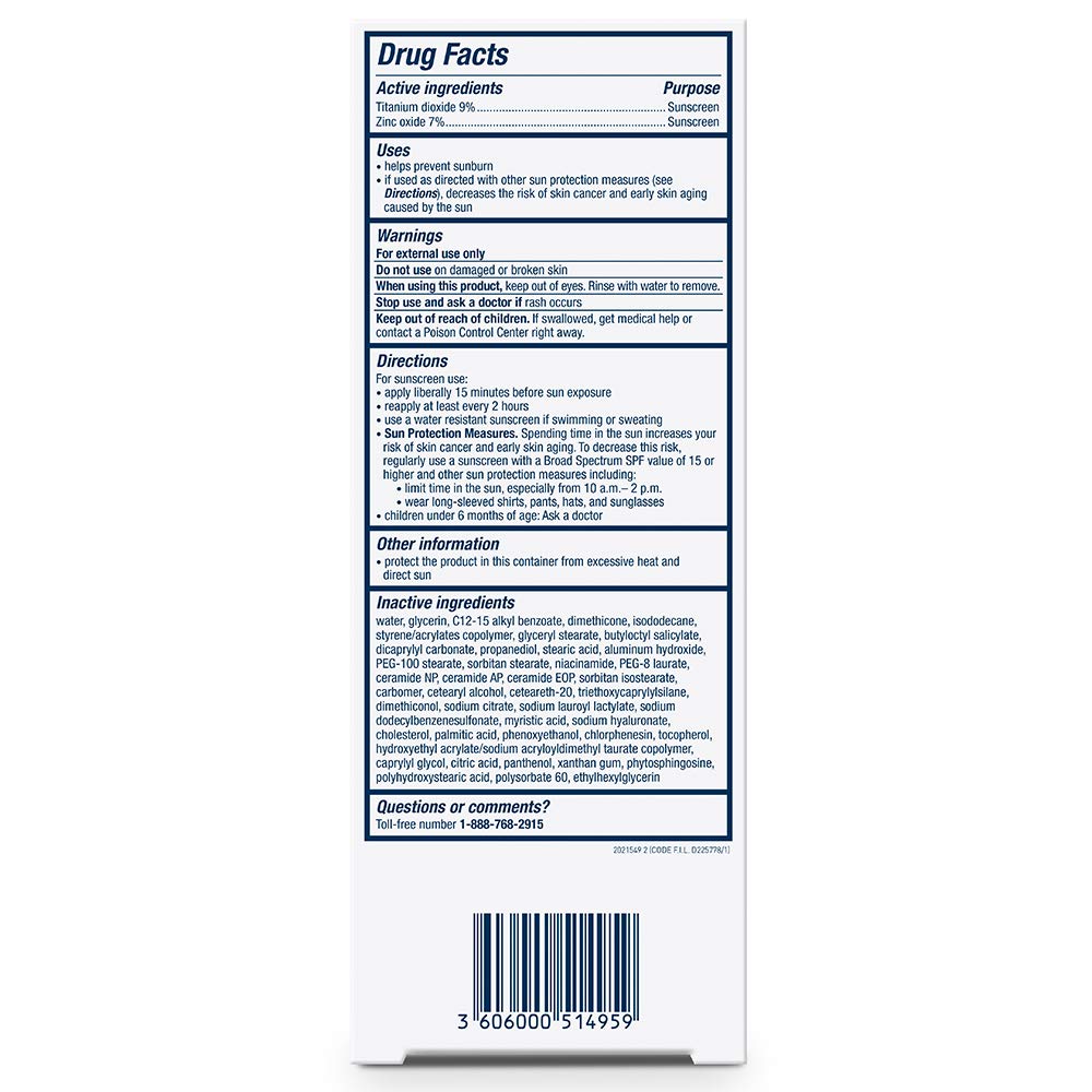 CeraVe Mineral Sunscreen Face Sunscreen with Zinc Oxide & Titanium Dioxide