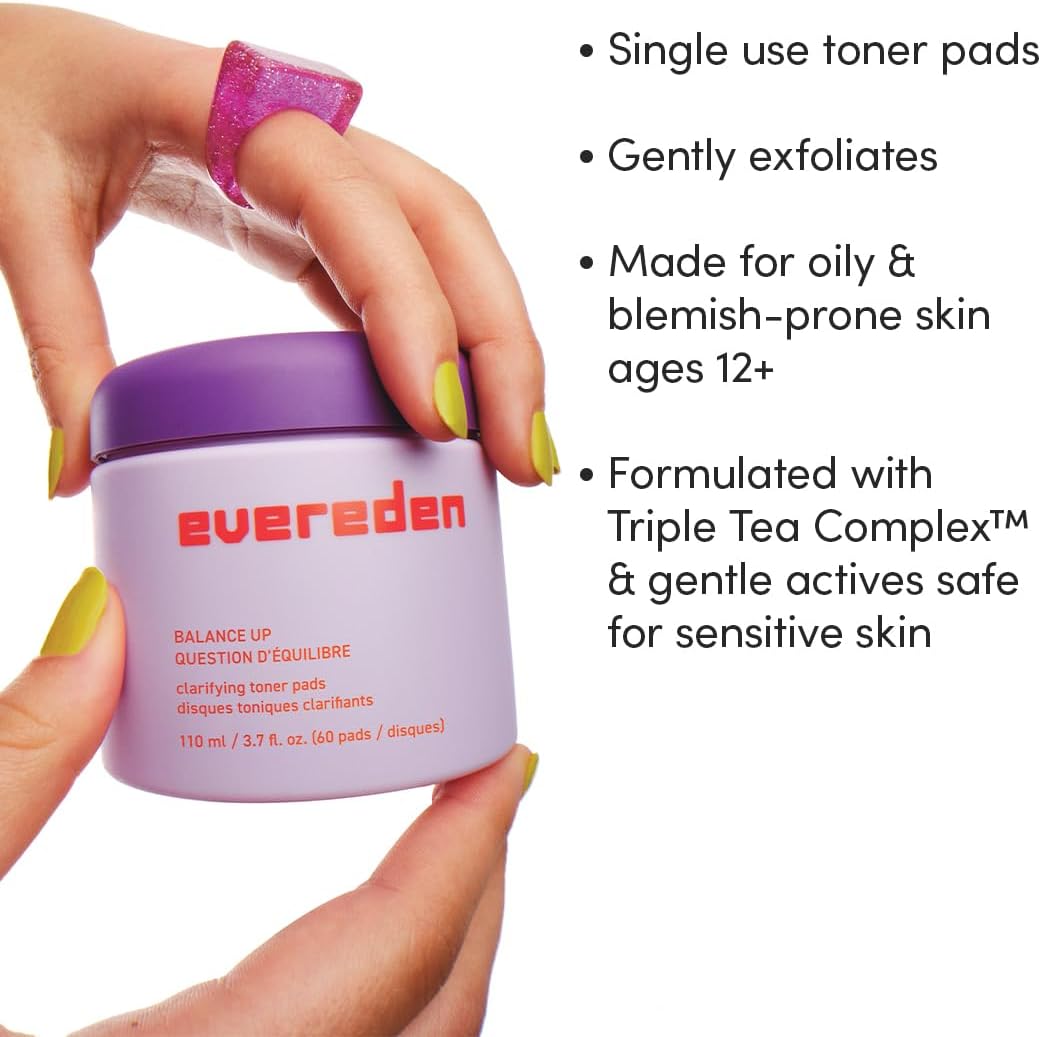 Evereden Balance Up Toner Pads for Face 3.7 fl oz