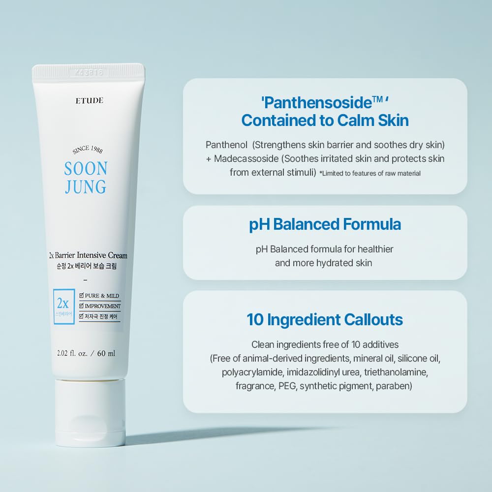 ETUDE SoonJung 2x Barrier Intensive Cream 60ml