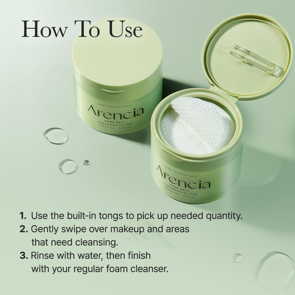 Arencia Pore Melt Cleansing Oil Pad - 50 Pads - 4.93 oz