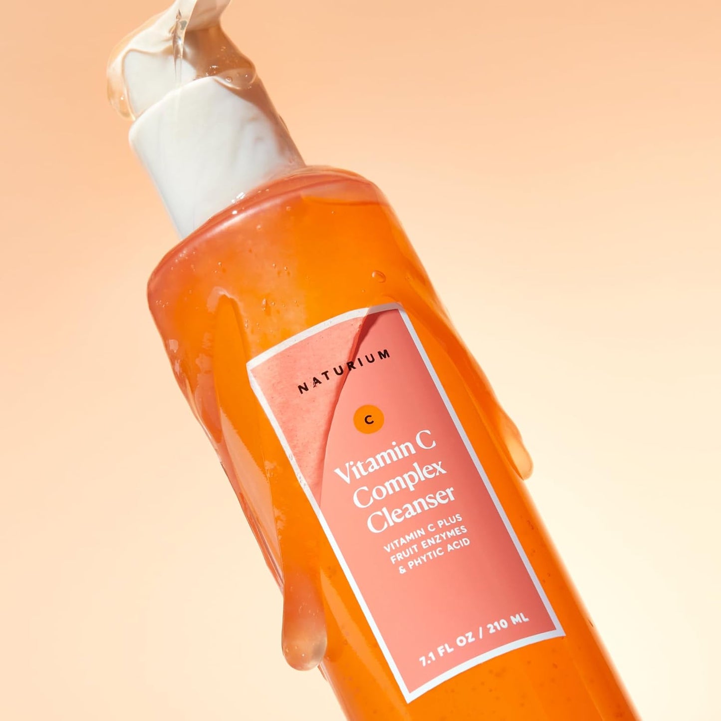 Naturium Vitamin C Complex Cleanser,Phytic Acid & Fruit Enzymes - 7.1 oz